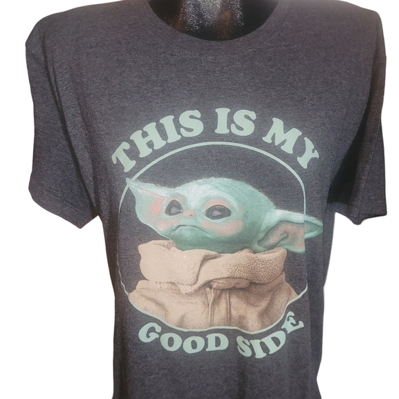 Star Wars Grey Tshirt Baby Yoda M - Picture 2 of 5